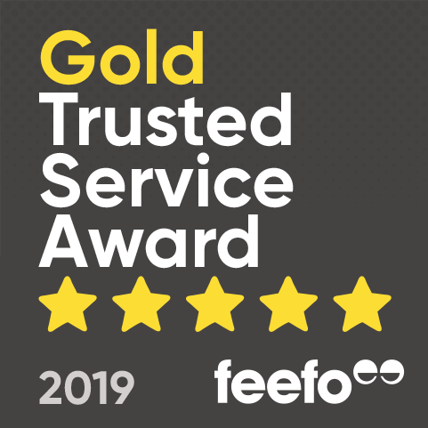 Feefo Gold badge 2019