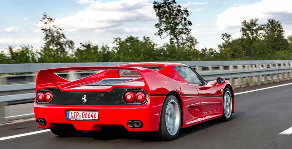 Ferrari in the Autobahn
